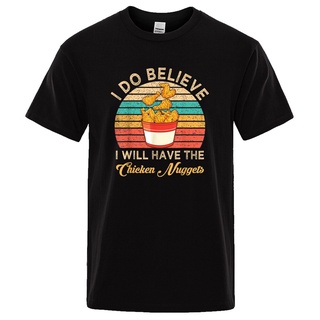 เสื้อยืด พิมพ์ลาย I Do Believe I Will Have The Chicken แฟชั่นฤดูร้อน สําหรับผู้ชาย#39; s เสื้อยืดคอกลม แบบนิ่ม