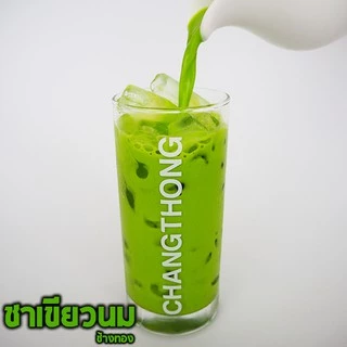 ชาผง ตราช้างทอง สูตรชาเขียวนม 200g กลิ่นหอม มีกลิ่นมะลิเล็กน้อย รสชาติเข้ม สีสวย