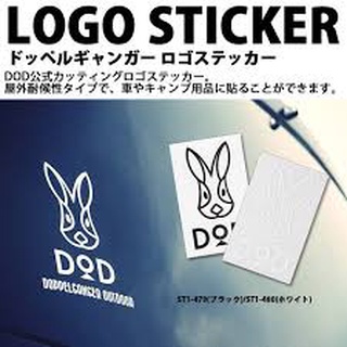 DoD LOGO STICKER (L) Black/White สติ๊กเกอร์