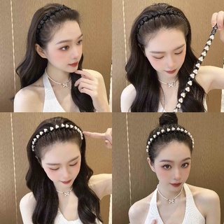 ที่คาดผม กันลื่น ประดับไข่มุก แฟชั่นเรียบง่าย สําหรับผู้หญิง