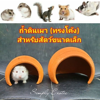 ถ้ำดินเผา (ทรงโค้ง) ถ้ำสำหรับสัตว์ขนาดเล็ก