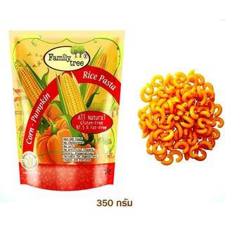 พาสต้าข้าวโพดฟักทอง มักกะโรนีรูปข้องอ (350g.)Gluten-Free พาสต้า&gt;Family Tree Corn-Pumpkin Rice Pasta พาสต้าข้าวกล้อง