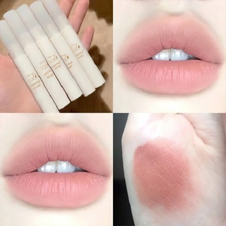 1Pc Matte Velvet Liquid ลิปกลอส / Delicate Smooth Waterproof Non-stick Cup Lip Tint / ลิปทินท์ ลิปกลอสให้ความชุ่มชื้น / ปากกาลิปสติกสีนู้ดติดทนนาน / เครื่องสำอางสำหรับทาปาก