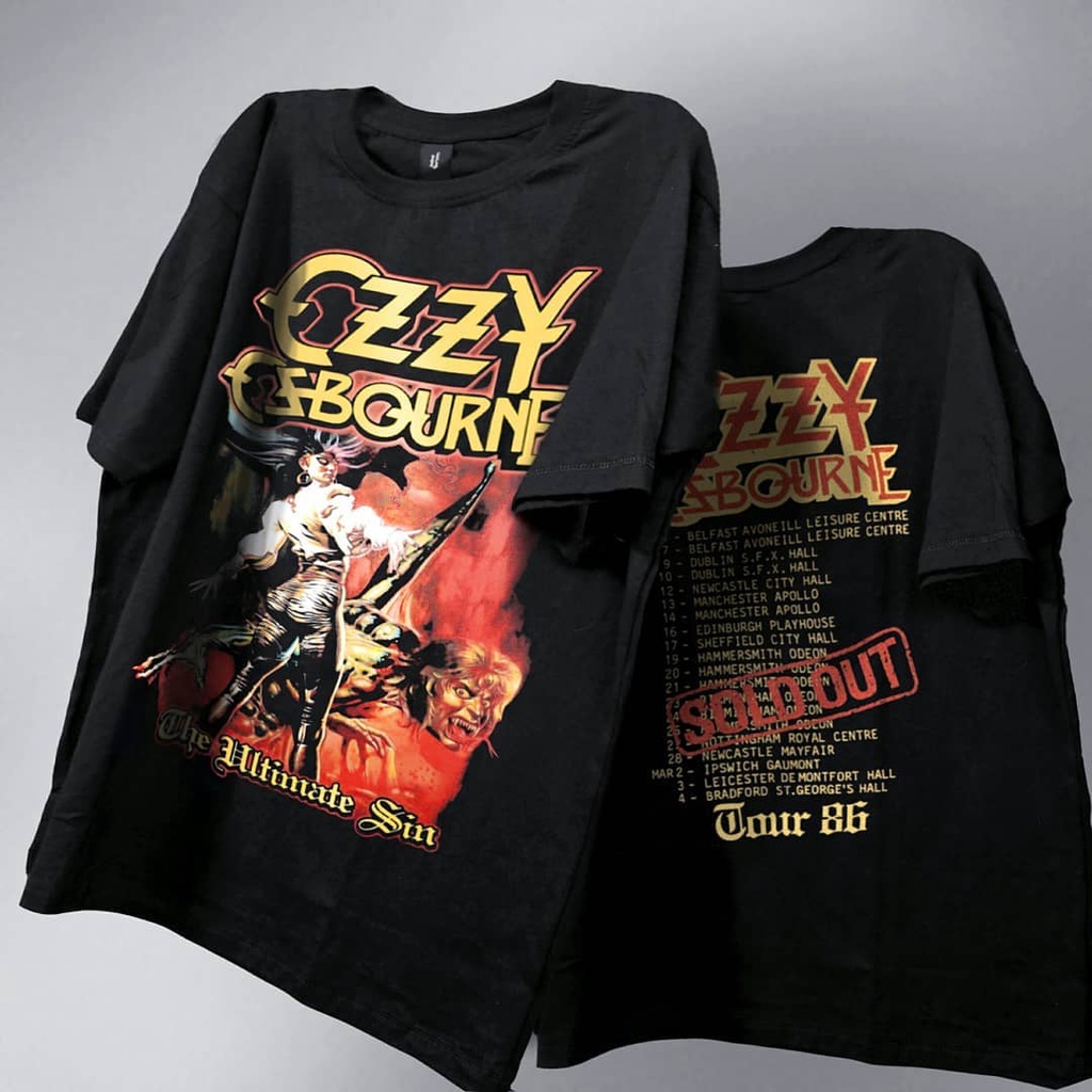 เสื้อยืด OZZY OSBOURNE NSA PREMIUM RAP BOOTLEG VINTROCK METAL BIG SIZE BULLT UP SEAM HIPROCKINGDOM | MERCHANDISE