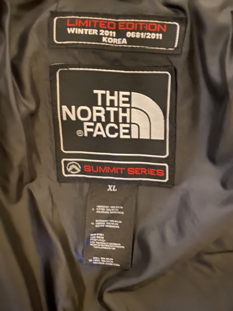 The North Face Summit100% The north face Series 800 Fill Down Puffer Jacket BLACK Men's Large