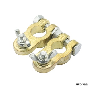 Iwo อะแดปเตอร์ขั้วแบตเตอรี่รถยนต์ ทนทาน สําหรับระบบไฟฟ้าอัตโนมัติ 2 ชิ้น