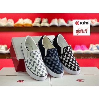 Kito รองเท้าผ้าใบ กีโต้ รุ่น BL2 ทรงสลิปออน slip on ไซส์ 36-39 ของเเท้ พร้อมส่ง