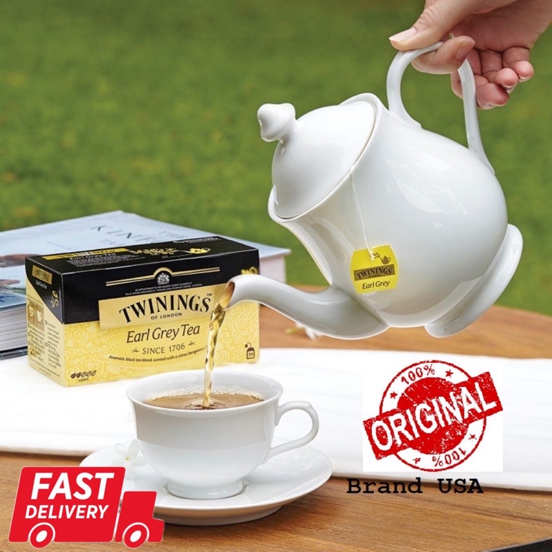 💥พร้อมส่ง!!!💥 แท้ 100% Twinings Earl Grey ชาทไวนิ่ง ขนาด 2 กรัม  25 ซอง หมดอายุ 3/2027