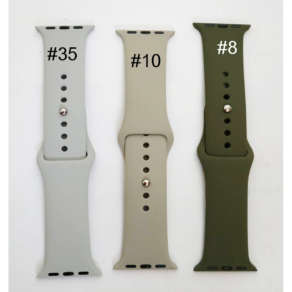 สายซิลิโคน สีใหม่ ให้เลือกเยอะ สายนาฬิกา ไซร์ (M/L) เปลี่ยนสาย สายซิลิโคน Apple watch รุ่น 1/2/3/4 สวย นุ่ม หรูหรา