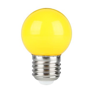 [พร้อมส่ง] HomeDoDee หลอด LED ปิงปอง HI-TEK HLLC00001Y 1 วัตต์ E27 สีเหลือง หลอดไฟ LED