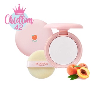 ส่งเร็ว✈️ของแท้👍🏻 Skinfood Peach Cotton Pore Blur Pact แป้งลูกพีชอัดแข็ง เบลอรูขุมขน