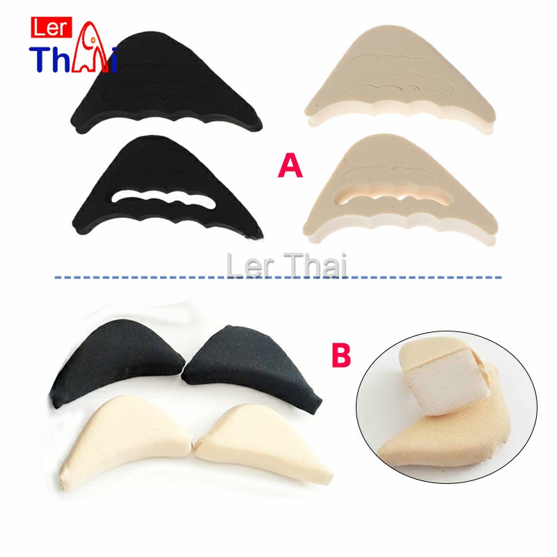 LerThai ฟองน้ำกันหลวม สามารถปรับขนาดได้ เกรด A ไม่ยุบ ไม่ย้วย แพ็ค1คู่ pad for shoe size adjustmen