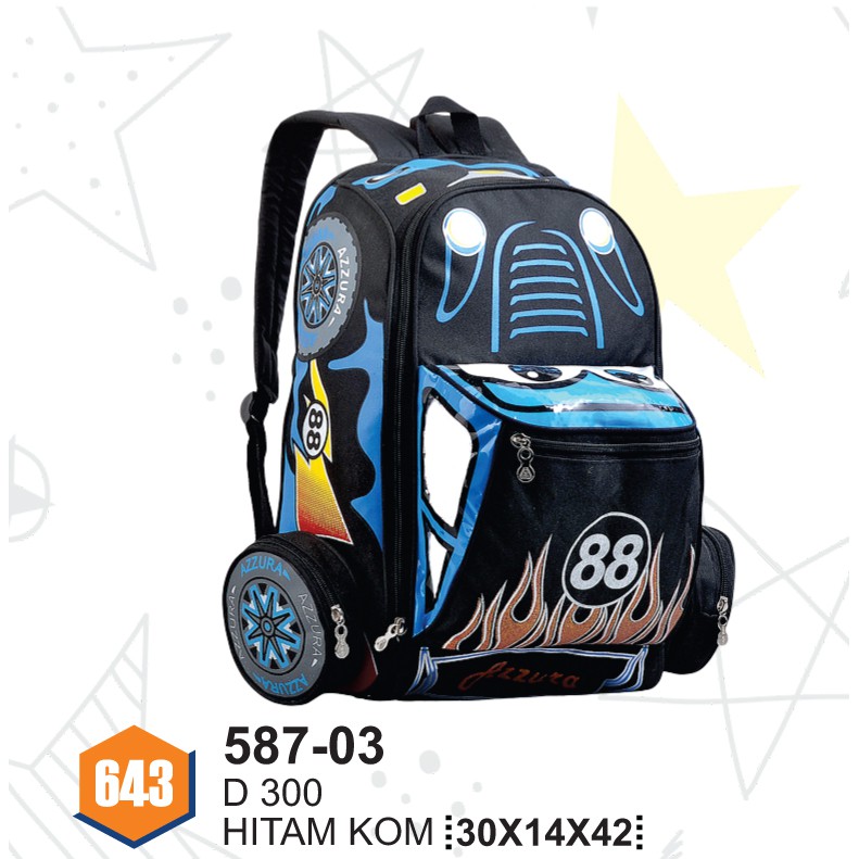 กระเป๋าเป้สะพายหลังเด็กประถมรถตัวอักษรชาย CZR 184 กระเป๋าเป้สะพายหลังล่าสุดเด็กแฟชั่นอินเทรนด์กระเป๋