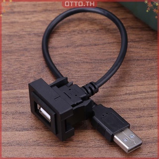 【OT】Black ABS AUX USB Port Adapter for Toyota VIGO/Vios/Corolla Car Accessories Black