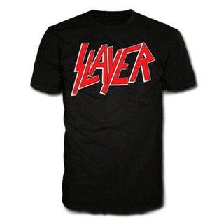 เสื้อยืด พิมพ์ลายโลโก้ Slayer S M L X Metal Band สําหรับผู้ชาย 265965S-5XL