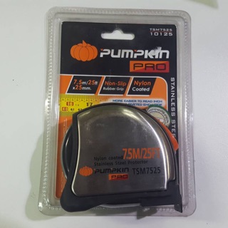 PUMPKIN พัมคิน ฟักทอง  TSM7525 10125 ตลับเมตร 7.5 m/25ft x 25 mm.ราคาถูก 🔥 ส่งเร็ว 🔥