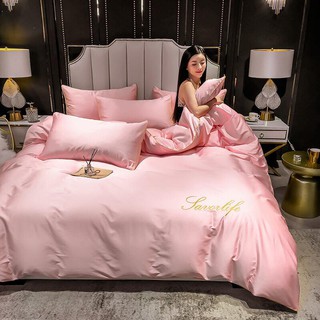 เซทชุดนวม6ชิ้น ผ้าซาตินนุ่มนอนสบาย ผ้านวม8ฟุต ราคาเบาๆ หรูเกินใครๆ