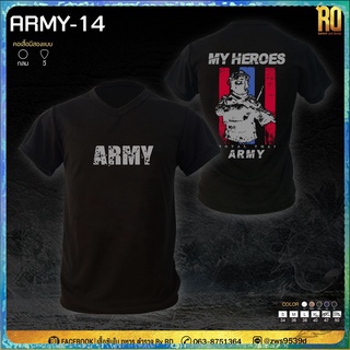 สินค้าเฉพาะจุด เสื้อซับในทหาร ARMY-14 คอวี