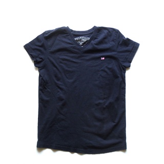 เสื้อยืดมือสองผู้หญิง Polo Ralph Lauren T-Shirt V-Neck สีน้ำเงิน S