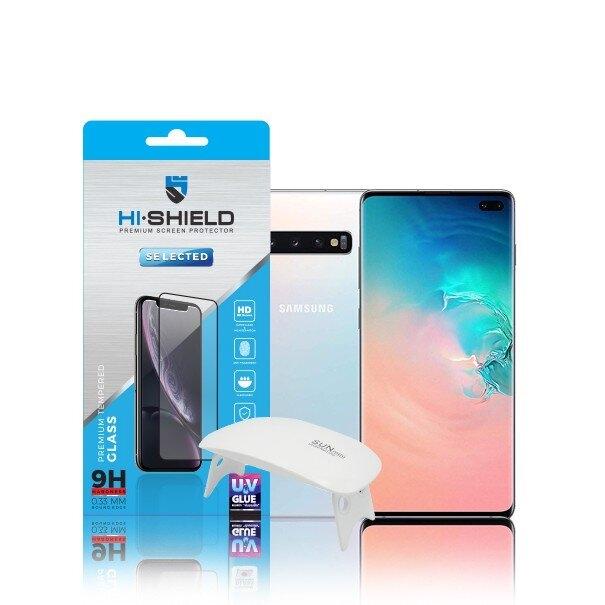 Hi-Shield UV Glue กระจกนิรภัย UV Glue แบบสนิท เต็มขอบโค้ง รุ่น Samsung S10