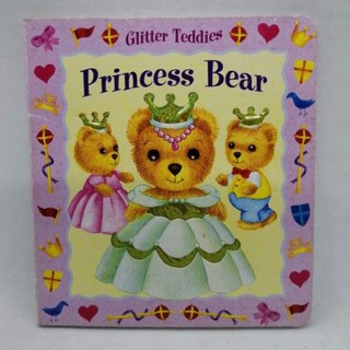 Princess Bear., Small Board book. Glitter Teddies - 64