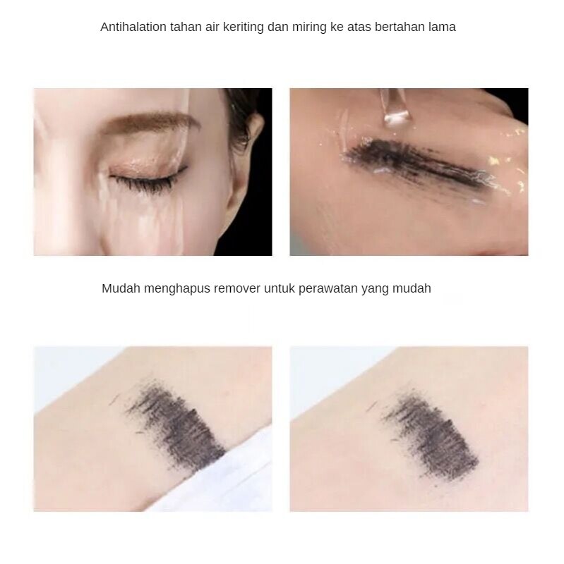 Ultra-Thin Non-Smudge Natural Long-Lasting Mascara Makeup - รูปที่ 4