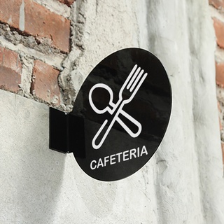 Cafetaria บอร์ดอะคริลิค - 15 ซม. ป้ายป๊อปอัพวงกลม