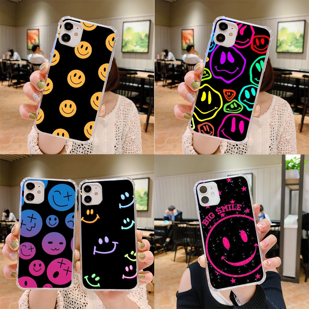 Y-101 emotiong หน้ายิ้มซิลิโคน TPU สําหรับ Huawei Nova 5T Y5P 2I Y8S 4E P20 P30 3I Lite Pro ปกอ่อน