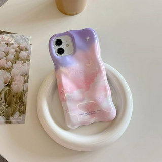 ✨สไตล์ใหม่ล่าสุด✨เคสไอโฟน11 13 14 Pro For เคสไอโฟน12 น่ารัก สีชมพู เปลือกนิ่ม พกง่ายๆ การป้องกันการตก Case