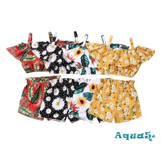 เสื้อครอปเปิดไหล่แต่งระบาย+กางเกงขาสั้นแฟชั่นสตรี 2 ชิ้น