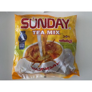 SUNDAY TEA MIX 3 in 1 Sell ราคาขาดทุน ล้างสต๊อก!!! 1 ห่อใหญ่มี 30 ซอง