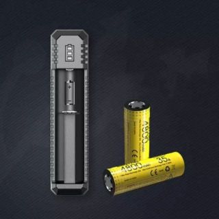 NITECORE UI1 สล็อตเดียวอัจฉริยะ USB ลิเธียมไอออน แบตเตอรี่ ชาร์จสำหรับ 18650 18350 20700 21700 ฯลฯ