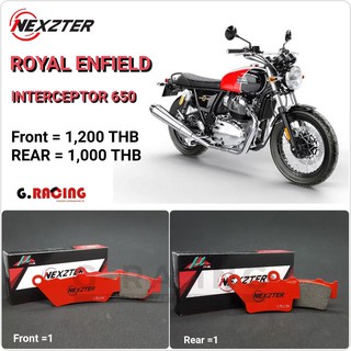 ลด 50 บาท อัตโนมัติ โค้ด 320SP50NT ผ้าเบรค Nexzter รุ่น Royal Enfield Interceptor 650 🏍💸