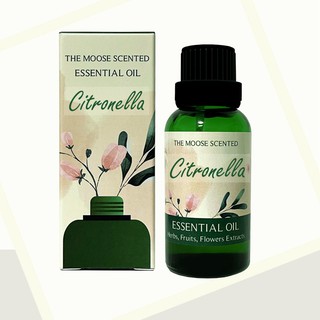 น้ำมันหอมระเหย กลิ่นตะไคร้หอม 100%  Citronella Essential Oil 30cc. ใช้กับเครื่องพ่น และเตาน้ำมันหอม