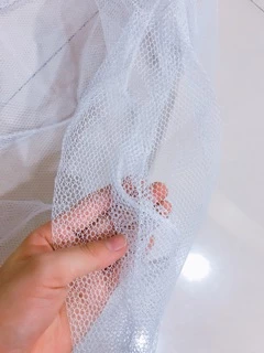 ตาข่ายครอบพัดลม/ผ้าคลุมพัดลม ฟรีไซด์🍀แบบเชือกรูด