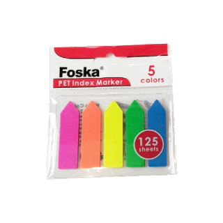 Foska (ฟอสก้า) PET Index Marker กระดาษโน้ตกาวคั่นหน้า โพสต์อิทคั่นกระดาษ รุ่น G3345-3A