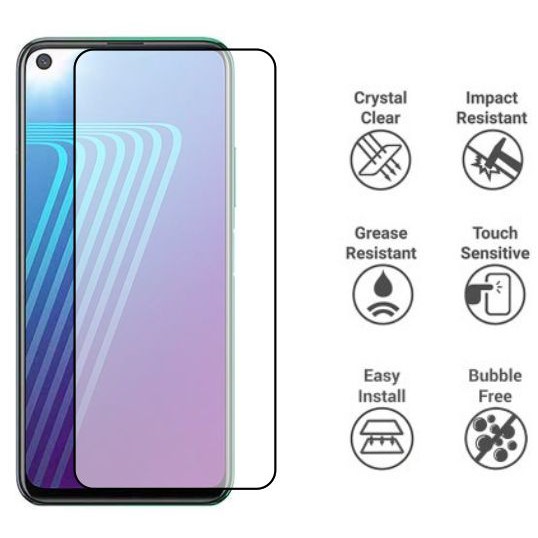 CASE888 กระจกนิรภัย 5D 6D 9D 21D Infinix Note 7 Lite Full Coverage Ultra HD - สีดํา