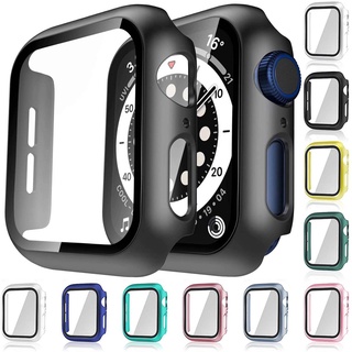 กระจกนาฬิกาข้อมือ + กระจก + เคสนาฬิกา 42 มม. 38 มม. + ฝาครอบนาฬิกาสําหรับ Apple Watch Serie 6 5 4 3 2 1 Se 44 มม. 40 มม.