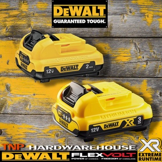 DEWALT แบตรุ่น DCB124,127 12V 3.0Ah DeWALT แบตเตอรี่ Lithium-ion 12V 2/3Ah. รุ่นใหม่ (DCB127,DCB124)