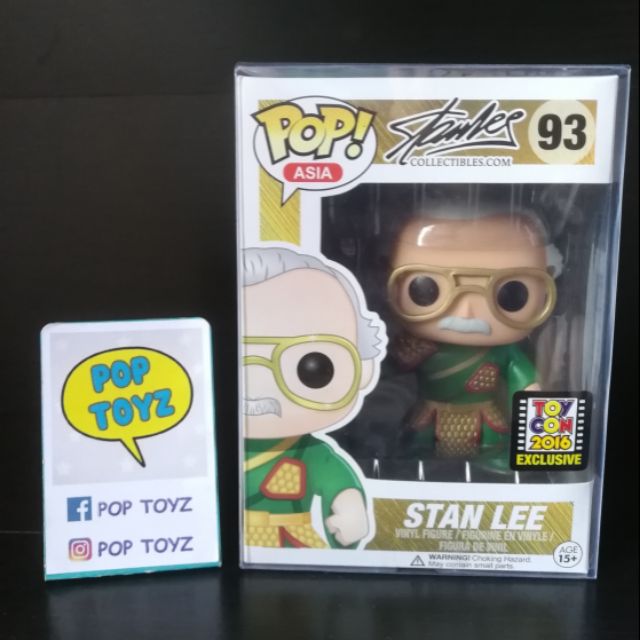 FUNKO POP STAN LEE GUAN YU 93 TOYCON 2016 ของแท้ งานเก่าเลิกผลิตแล้ว หายาก แถมกล่องใส มีของพร้อมส่งไ