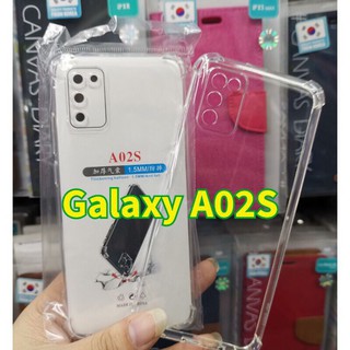 (พร้อมส่ง)เคสใสกันกระแทกแบบคลุมกล้องตรงรุ่น/ตรงกล้อง Samsung Galaxy A02S/M02S