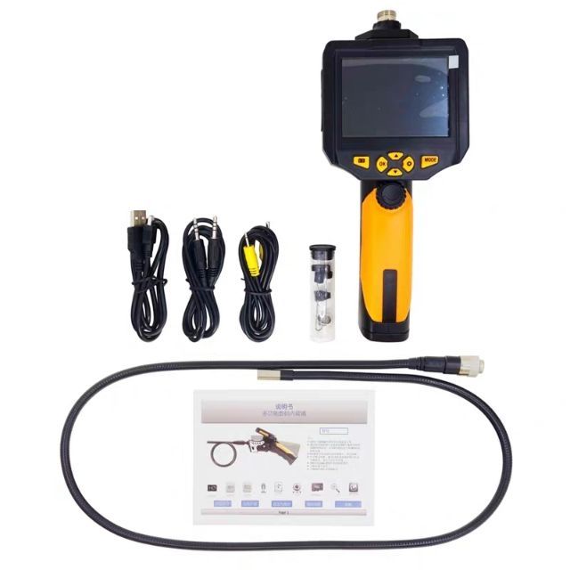 กล้องงูพร้อมจอ กล้องส่องที่แคบ กล้องส่องรู Inspection Camera HD