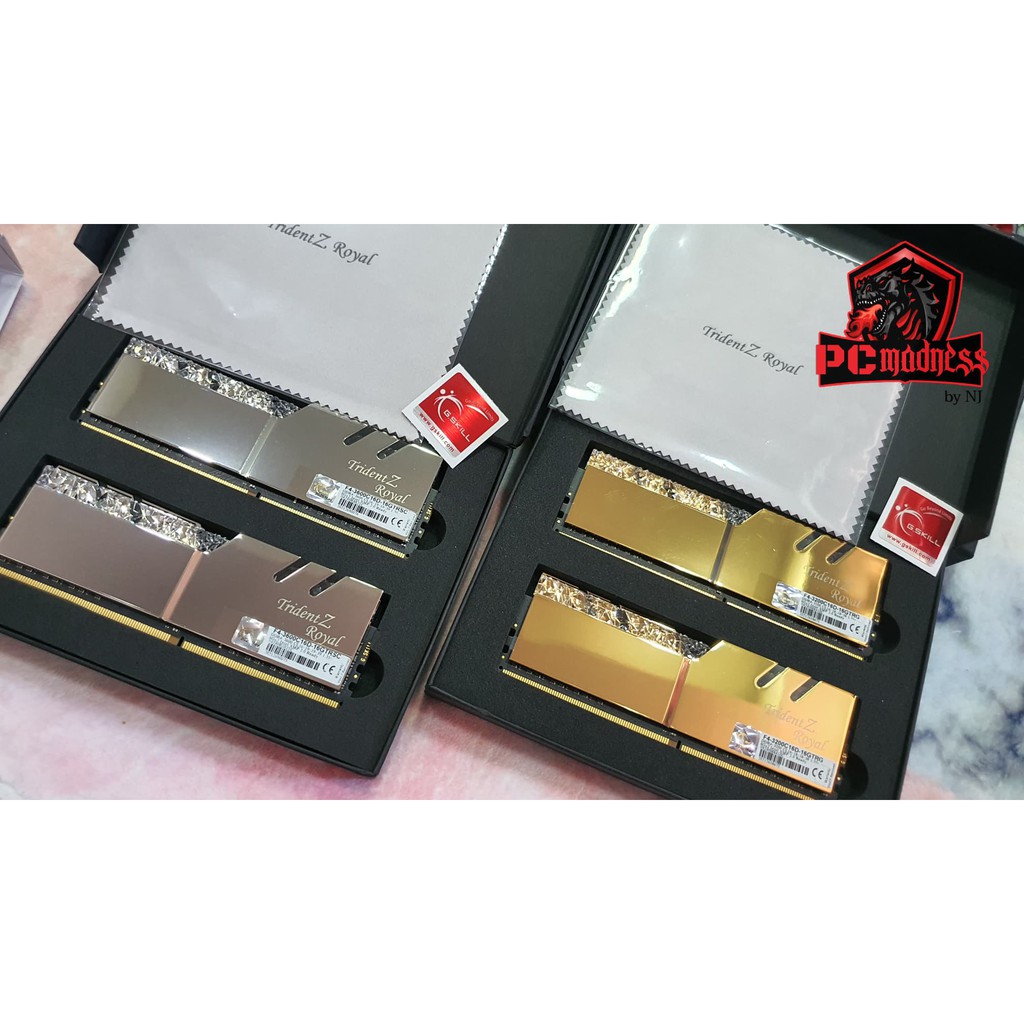 G.Skill Trident Z Royal 16Gbs (8x2Gbs) 3200mhz ,3600Mhz ของพร้อมส่ง ...
