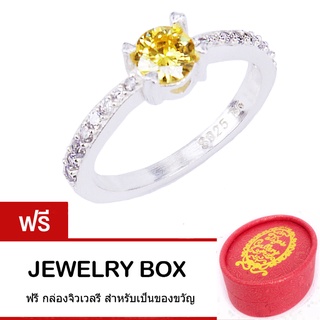 Tips Gallery แหวน เงินแท้ 925  ฝัง เพชร CZ H&amp;A นำ้100 รวมขนาด 1 กะรัต  รุ่น  Eternity Love Design TRS217