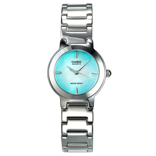 Casio นาฬิกาข้อมือผู้หญิง สีเงิน สายสเตนเลส รุ่น LTP-1191A-3CDF
