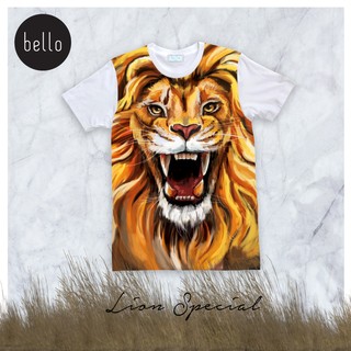 เสื้อยืดคอกลม ลาย lion special