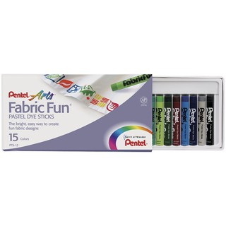 Pentel สีชอล์คเพนท์ผ้า เพนเทล 1 กล่อง ชุด 15สี