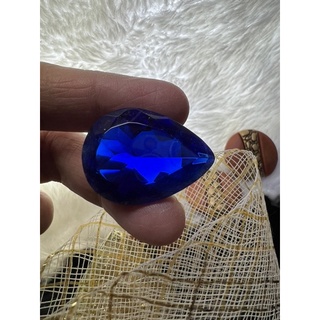 Tanzanite Lab Glass 15x20mm Pear shape 12 carats