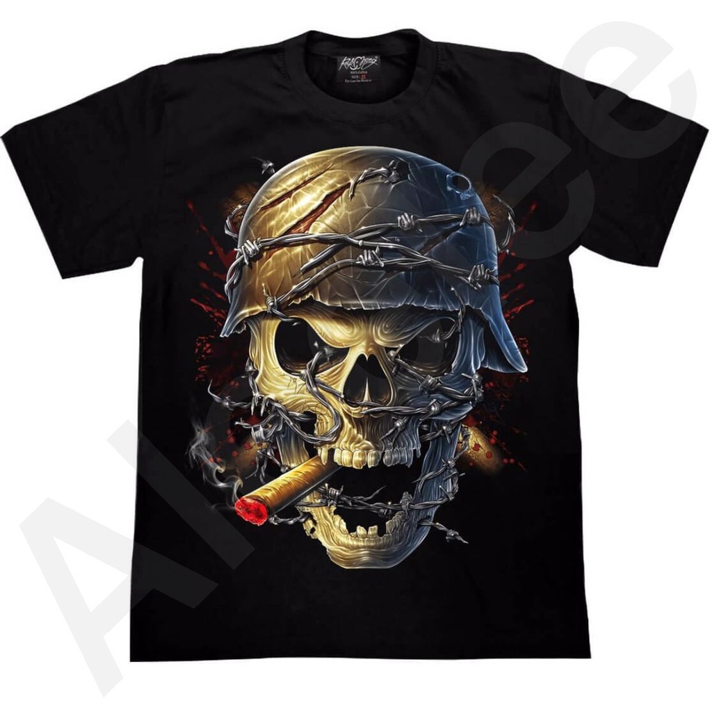 Rock chang T-shirt 3Dเสื้อยืด(เรืองแสง)ผู้ชาย(ไซส์ยุโรป)