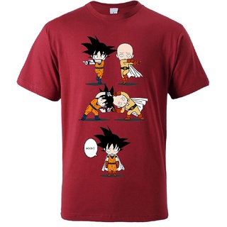 One Punch Man And Dragon Ball T Shirt Cartoon Streetwear Japan Anime Men T-Shirts Summer 2021 Male Tops Hip Hip T-Shirt